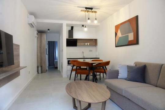 Apartman superior 4, pogled na kuhinju.