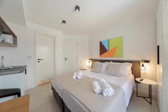 Apartman superior 4, pogled na kuhinju.