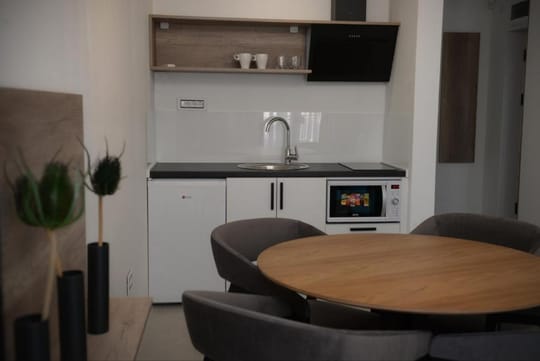 Apartman superior 4, pogled na kuhinju.