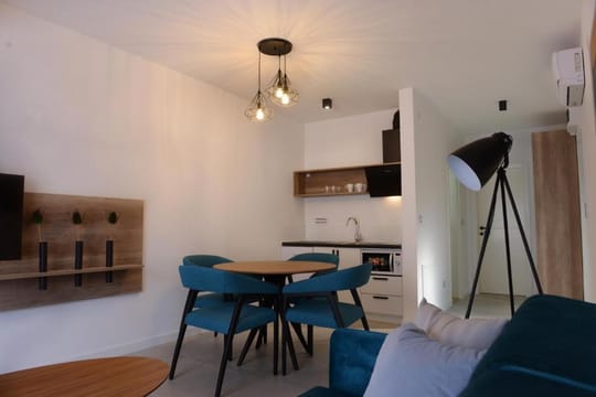 Apartman superior 4, pogled na kuhinju.