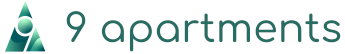 9 Apartments logo.